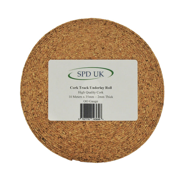 OO Gauge Model Railway Cork Track Underlay 10 Meter Long 2mm Thick