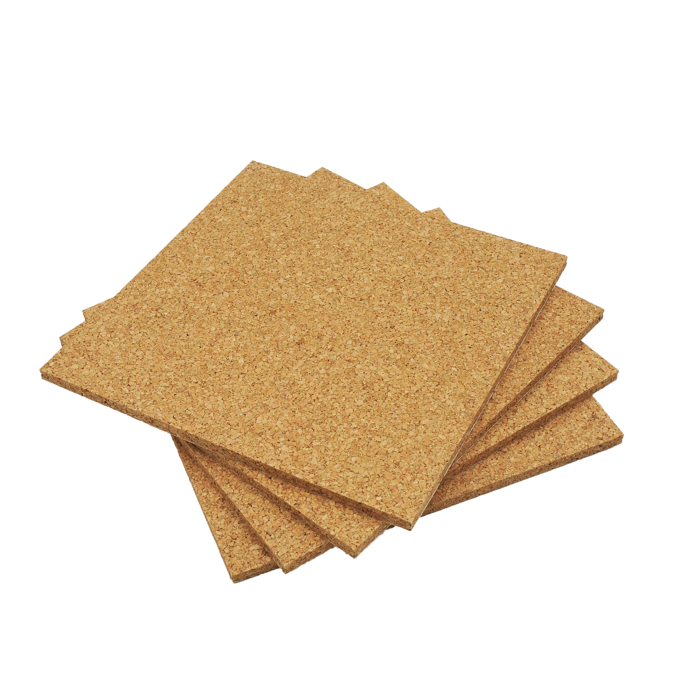 Self Adhesive Natural Cork Wall Tiles 300 mm x 300 mm 10 mm Thick