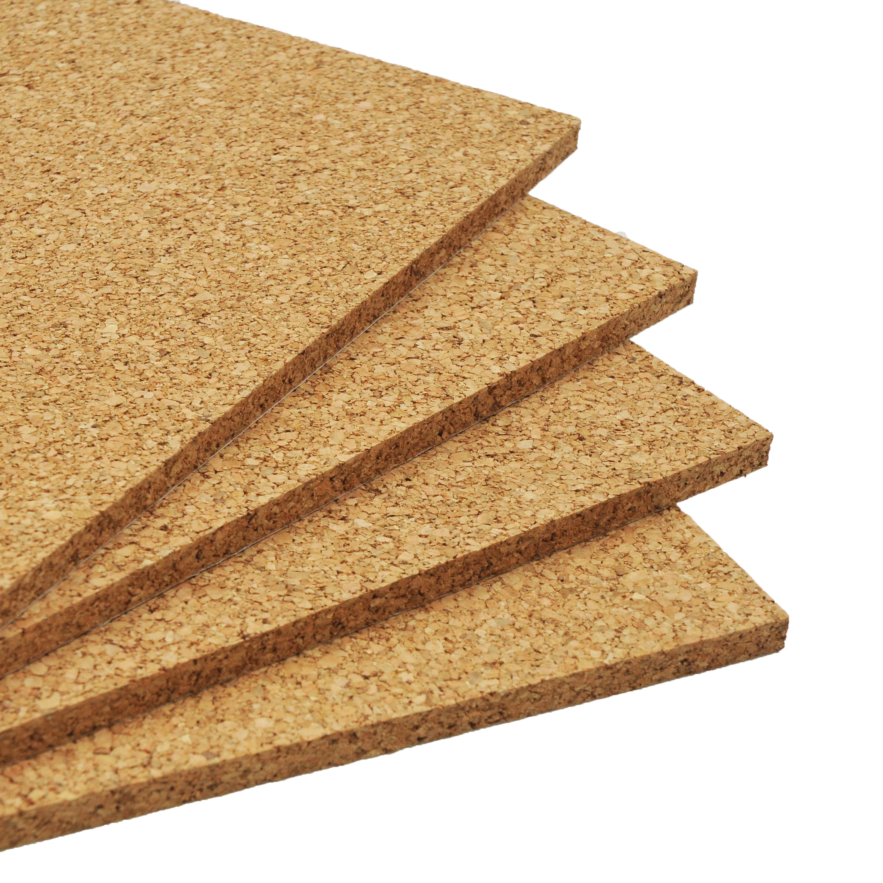Self Adhesive Natural Cork Wall Tiles - 440 mm x 300 mm - 10 mm Thick